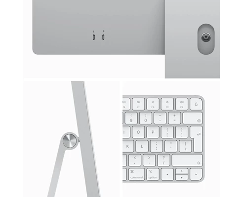 Apple 24-inch iMac - Retina 4,5K display, M3 chip 8‑core CPU   10‑core GPU, 8GB RAM, 256GB SSD - Silver