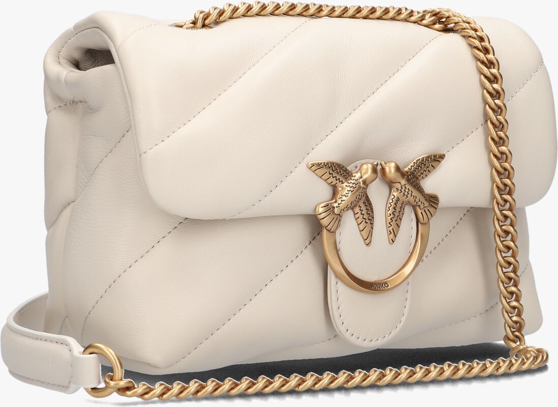 witte pinko schoudertas love puff mini
