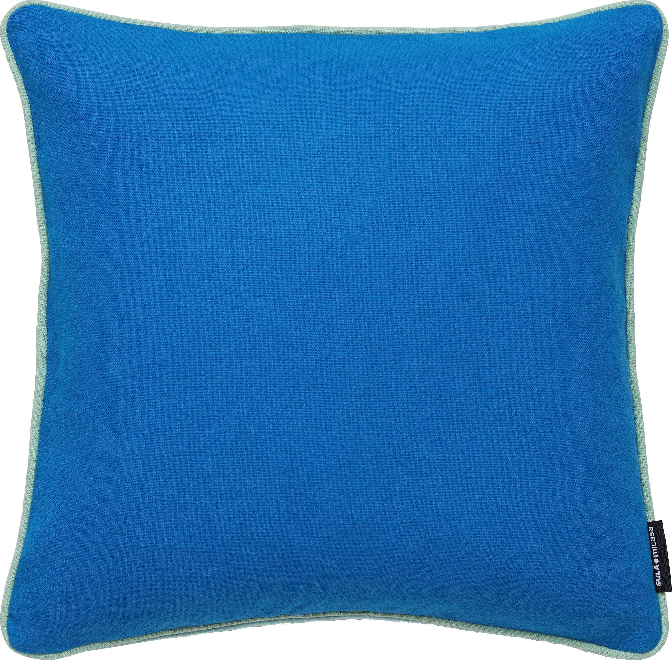 SE SOLE Zierkissen - Blau / B: 45.0 cm x H: 45.0 cm