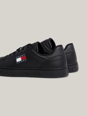 Tênis Essential de Couro com Sola Cupsole e Logo