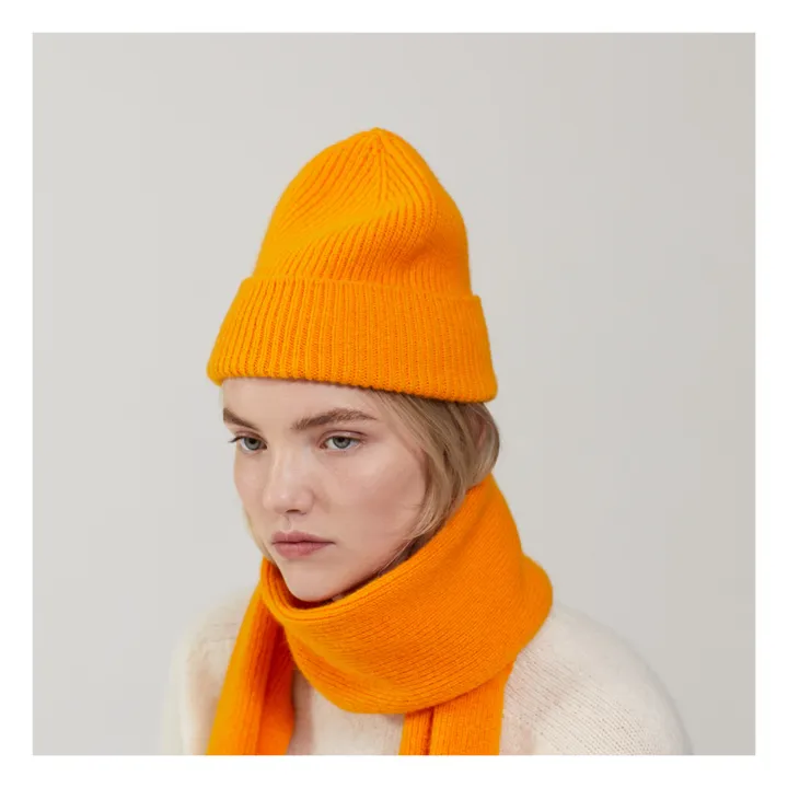 Le Bonnet Amsterdam Bonnet Laine et Angora | Orange