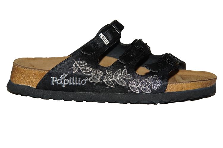 Birkenstock Florida Papillio Smal Flowers Stitch Black ( 217173 )