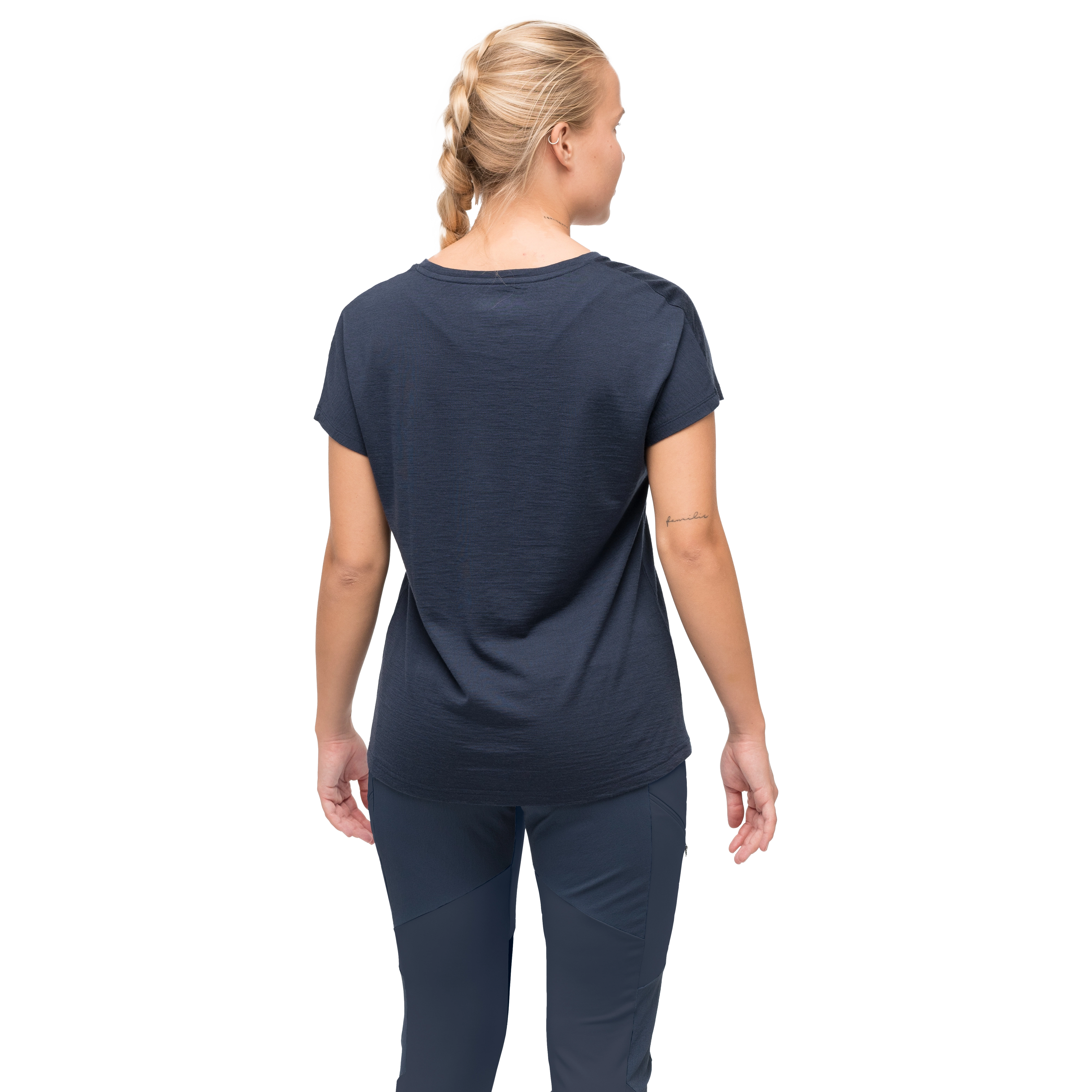 Tind Altitude Merino Tee Women Navy Blue