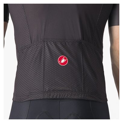 Maillot Manches Courtes Castelli Tradizione Gris/Rouge