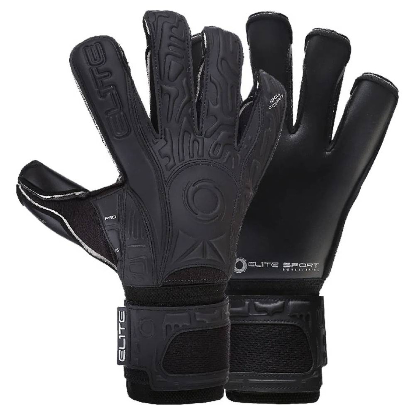 Elite Sport Solo Keepershandschoenen Zwart