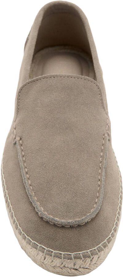 Mango Man suede espadrilles middenbruin