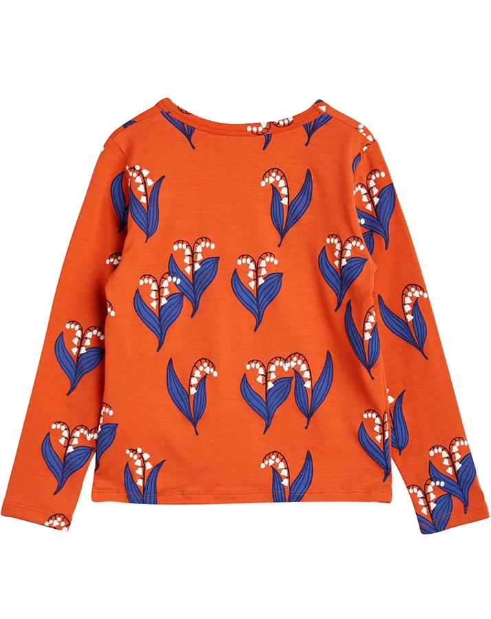 Langarmshirt LILY OF THE VALLEY in rot