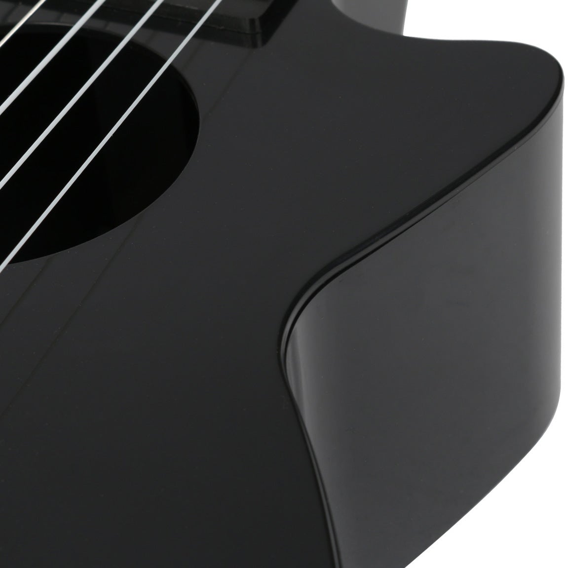 Korala PUG-40-BK polycarbonaat guitarlele zwart