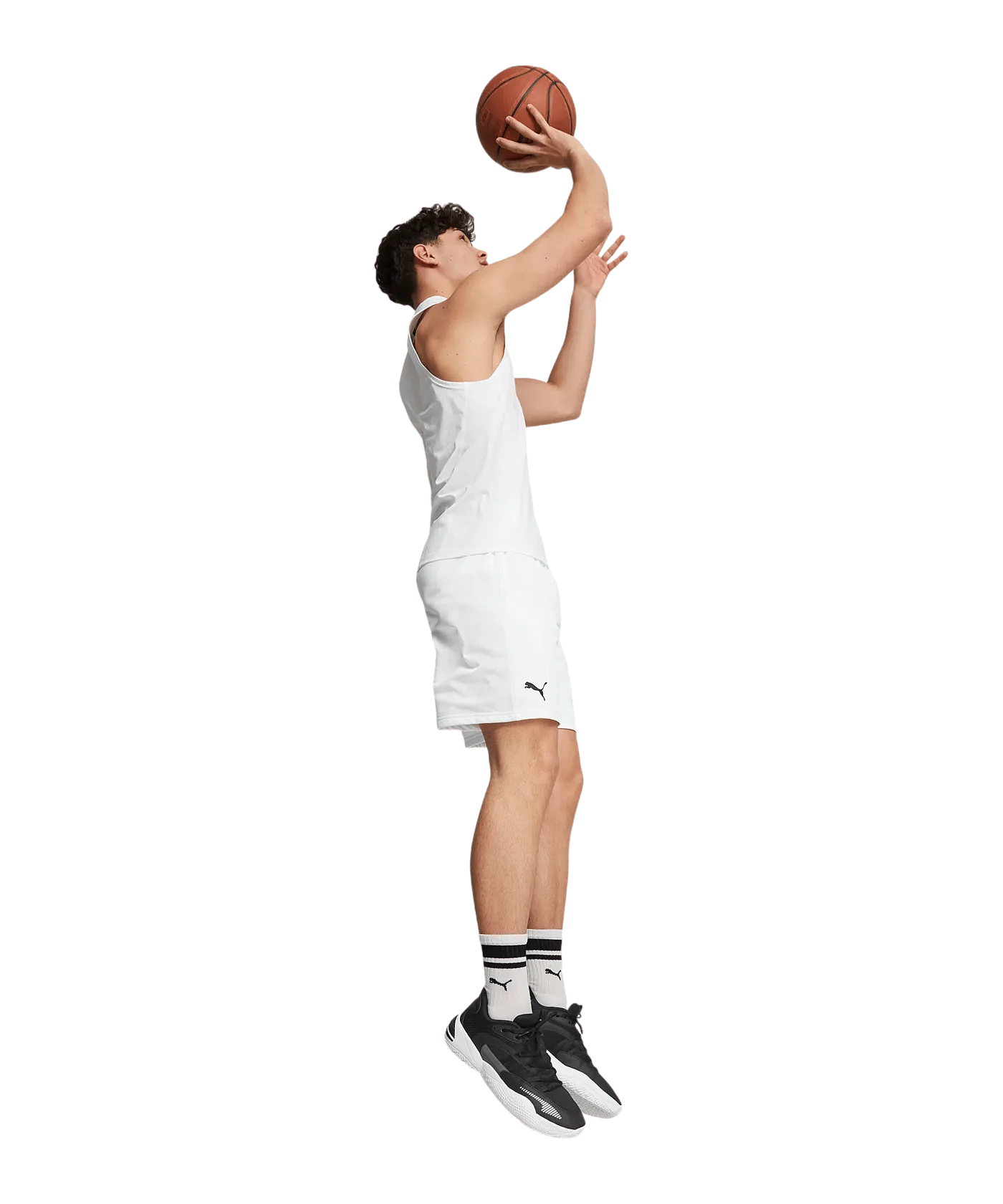 PUMA Hoops Team Drycell Tanktop Weiss F02