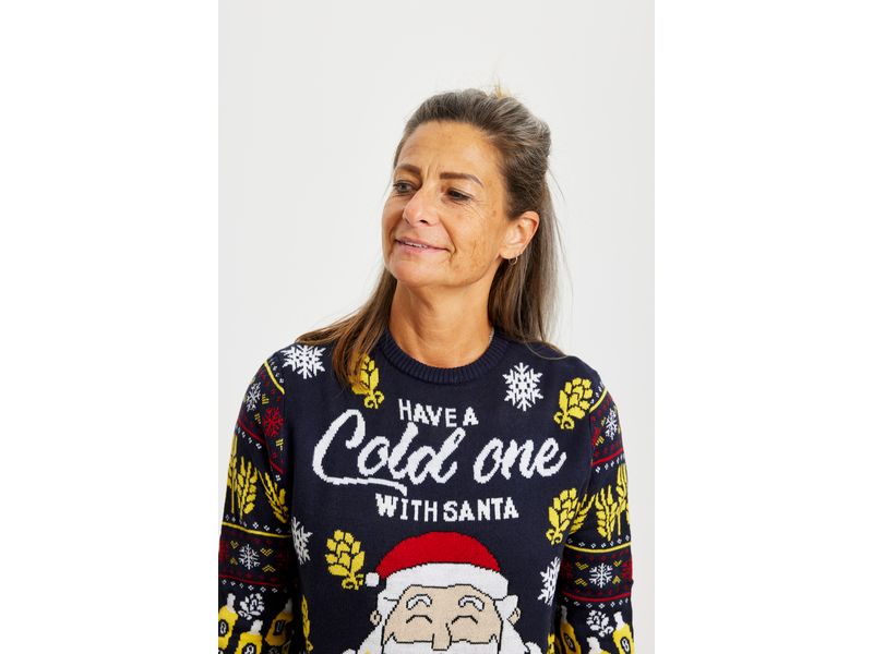 Christmas Sweats Have a Cold One With Santa LED M Weihnachtspullover
