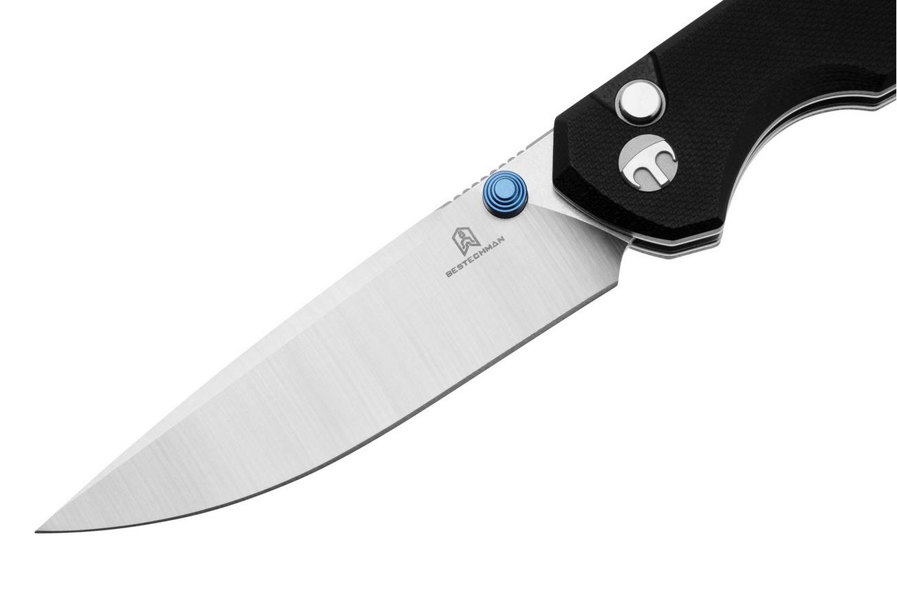 Bestechman Velix BMK07A 14C28N, Black G10 zakmes, Ostap Hel design