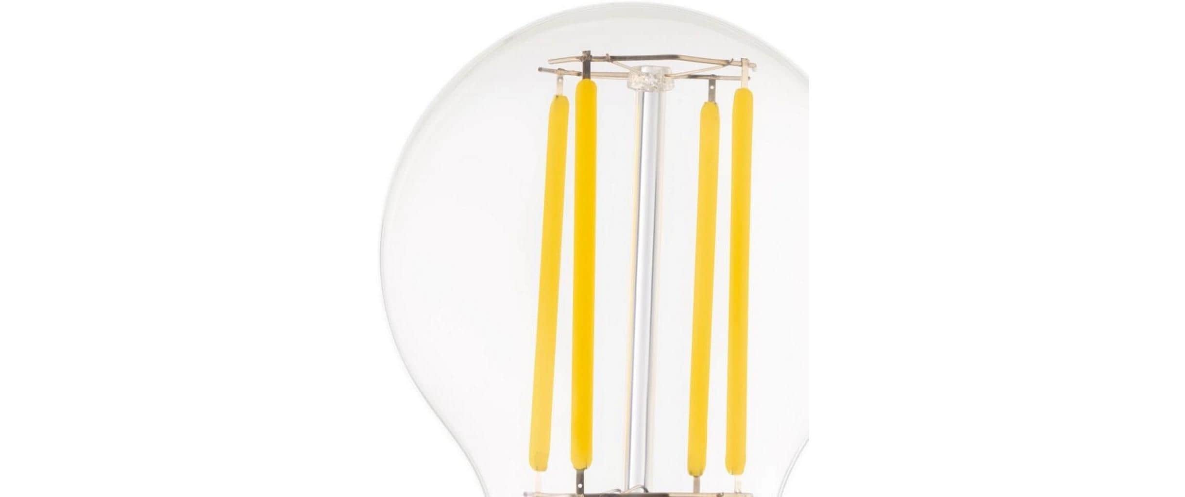 Lampe 2.2 W E27 WarmweissLED-Leuchtmittel mit klarem Glas