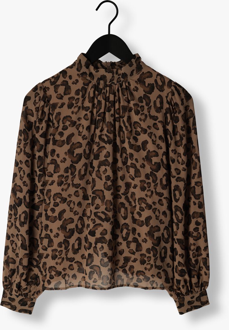OBJECT bruine object blouse objmila l/s high neck top noos