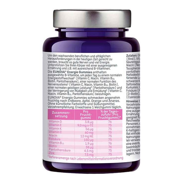 Eunova Energie Gummies, 60 St