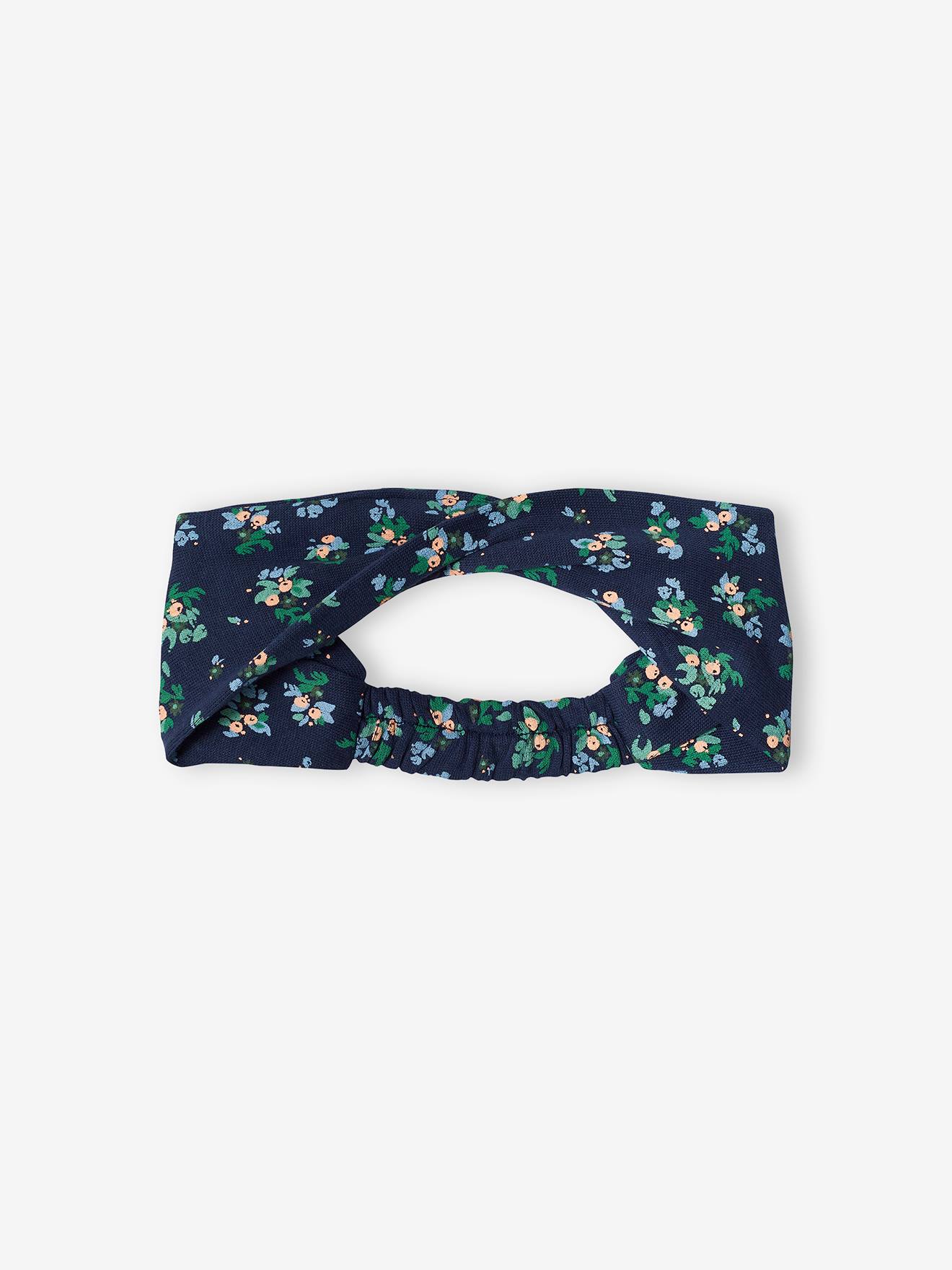 Conjunto de body e faixa de cabelo de pelúcia azul escuro para bebê menina