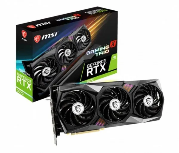 [OUTLET] - MSI NVIDIA® GeForce® RTX 3070 GAMING Z TRIO 8G LHR - Grafikkort - GF RTX 3070 - 8 GB GDDR6 - PCIe 4.0 - HDMI, 3 x DisplayPort - LHR