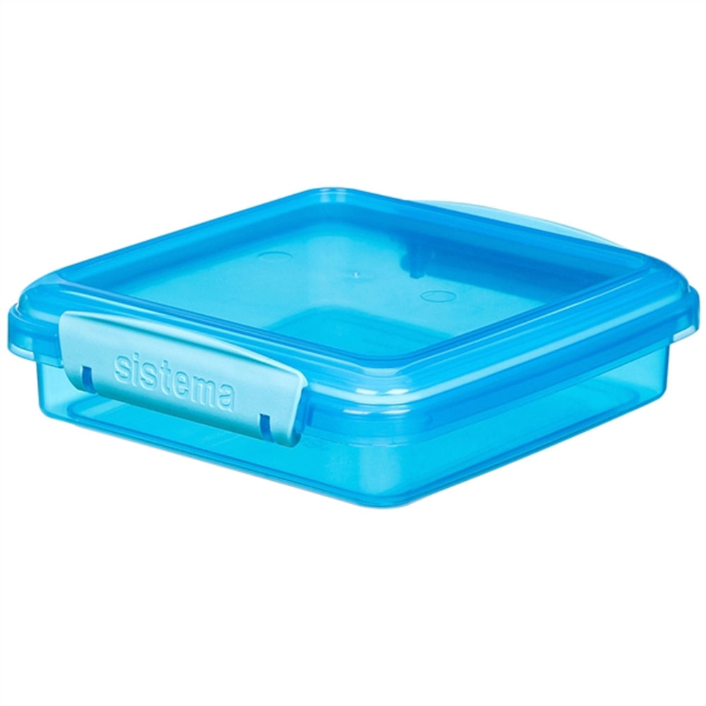 Køb Sistema Sandwich Box Madkasse 450 ml Blå
