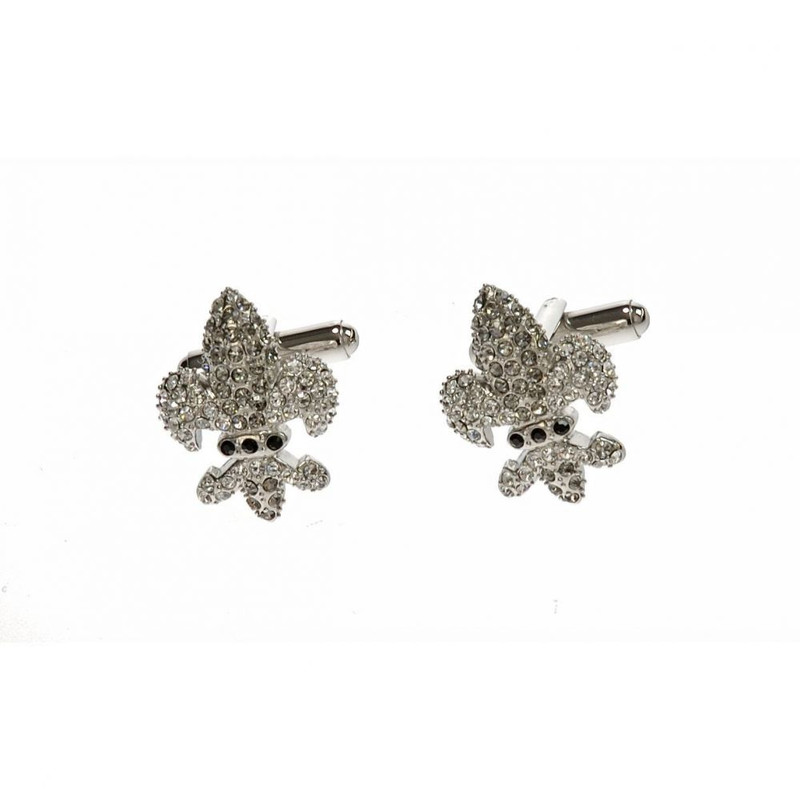 Boutons de manchette, Fleur de Lys Diamond