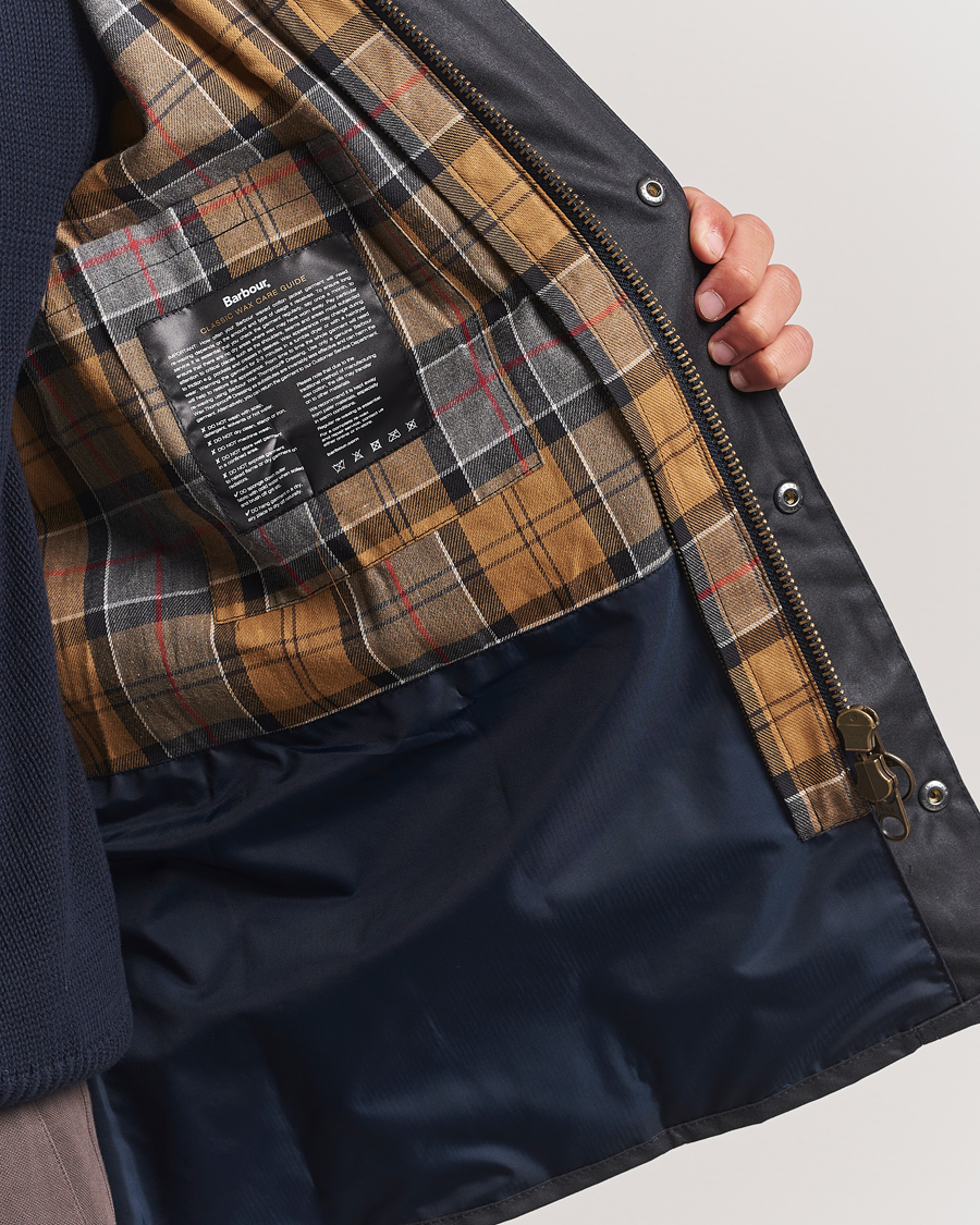 Barbour Lifestyle Ashby Wax Jacket Navy