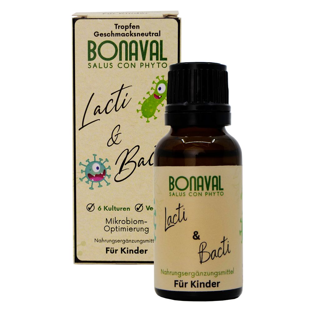 BONAVAL Lacti & Bacti 20 ml - Probiotische Basiskulturen um Darmflora und Immunsystem aufzubauen