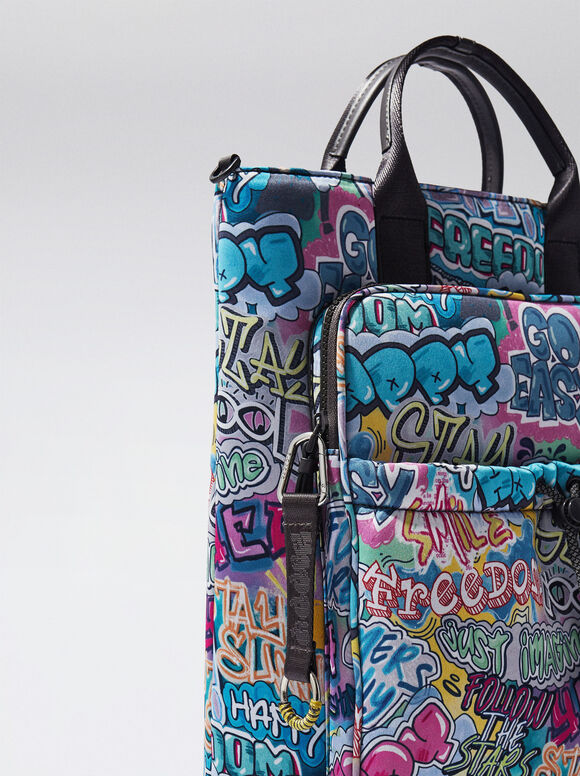 Mochila de neoprene para laptops de 15 polegadas - Azul