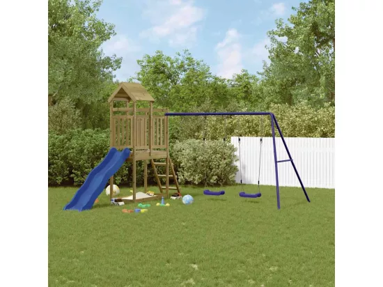 Aire de jeux d'extérieur bois de pin imprégné