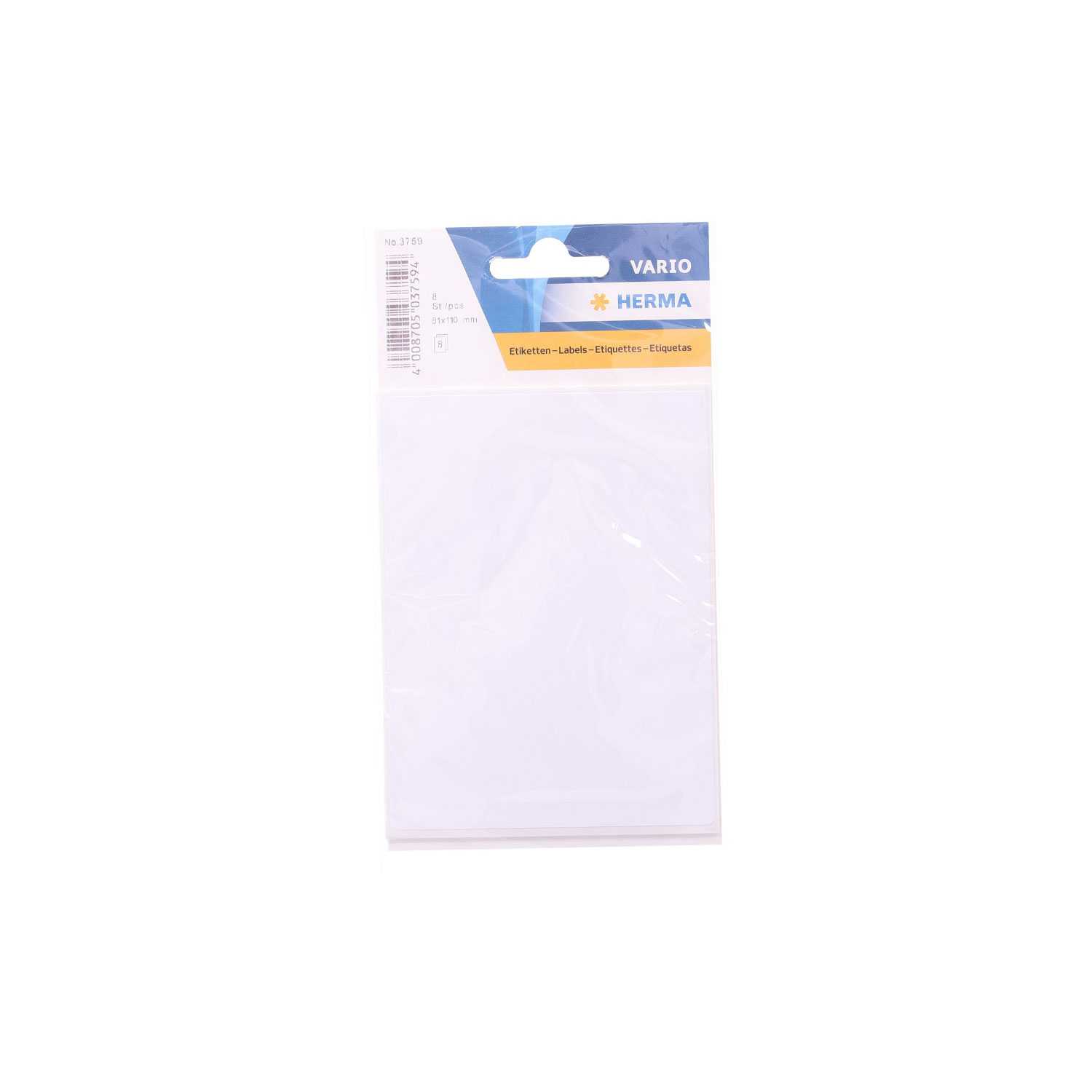 Herma Etiketten Vielzweck weiß 8,1 x 11 cm 8 Sticker auf 8 Blatt