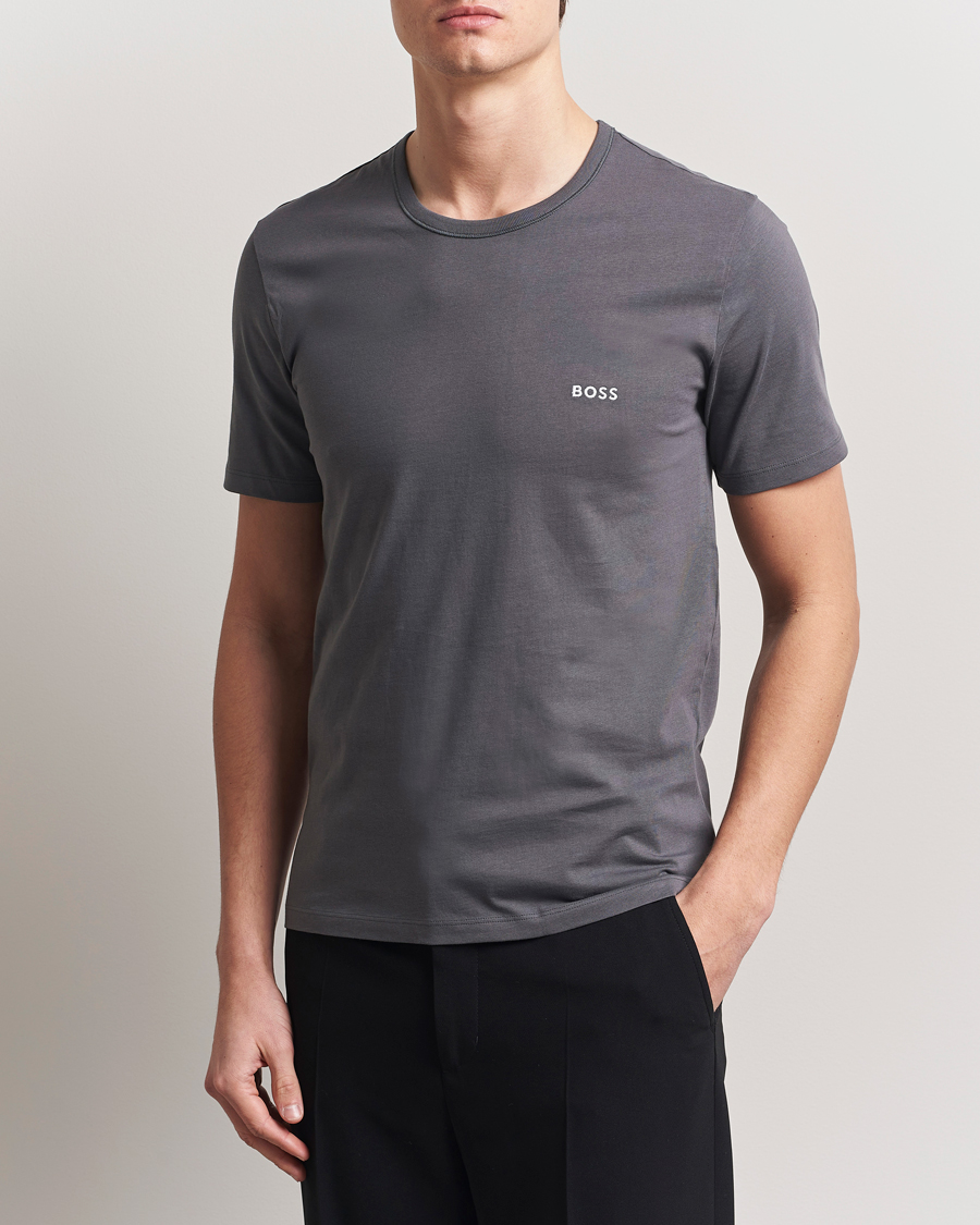 BOSS BLACK 3-Pack Crew Neck T-Shirt White/Green/Grey
