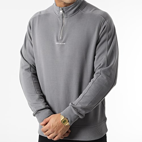 Sweat A Col Zippé 9695 Gris