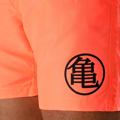 Short De Bain Kame Kanji Orange Fluo