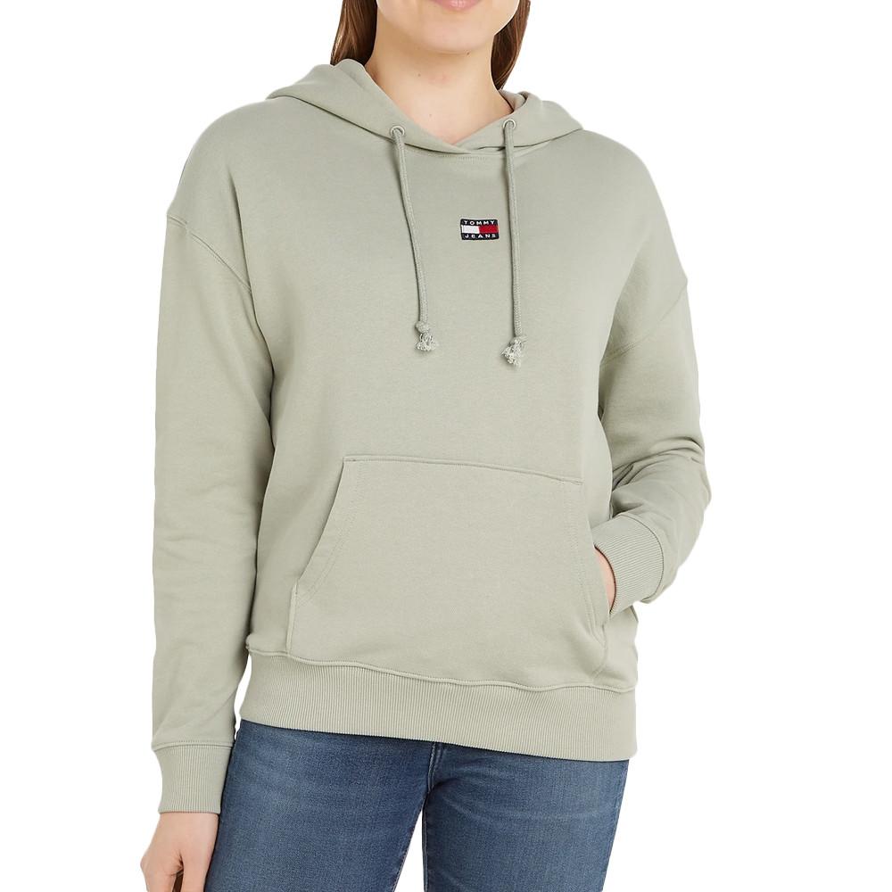 Tommy Hilfiger Sweat à Capuche Vert Femme Tommy Hilfiger Badge