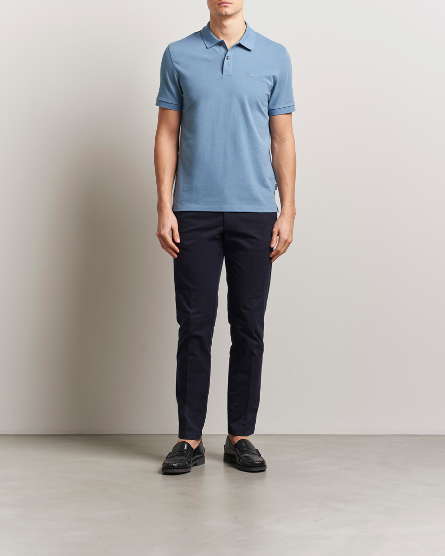 BOSS BLACK Pallas Polo Light Blue