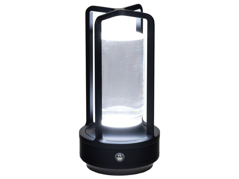 COCON USB-Tischleuchte Laterne, Schwarz Portable LED-Leuchte