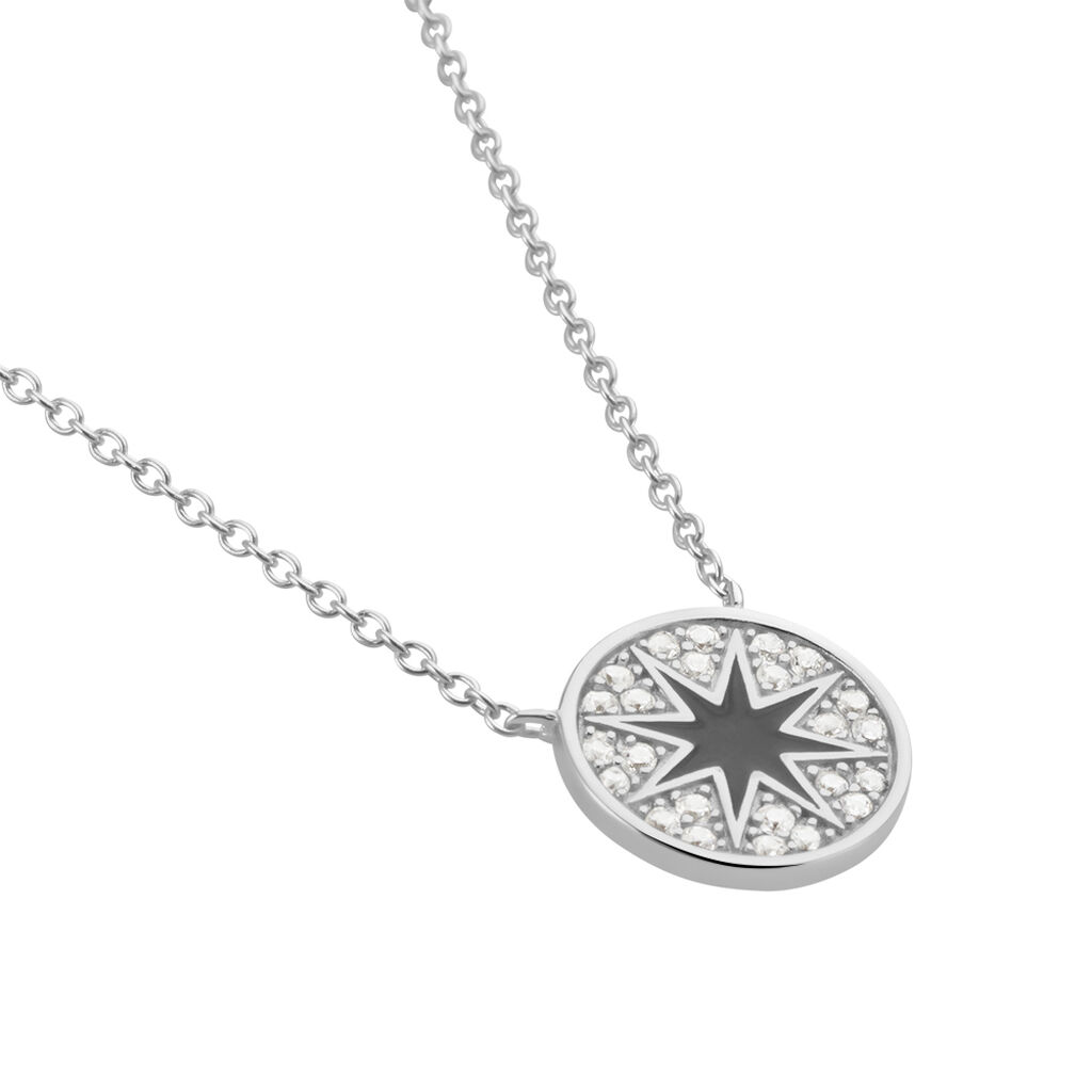 Collier Argent Winston Oxydes De Zirconium