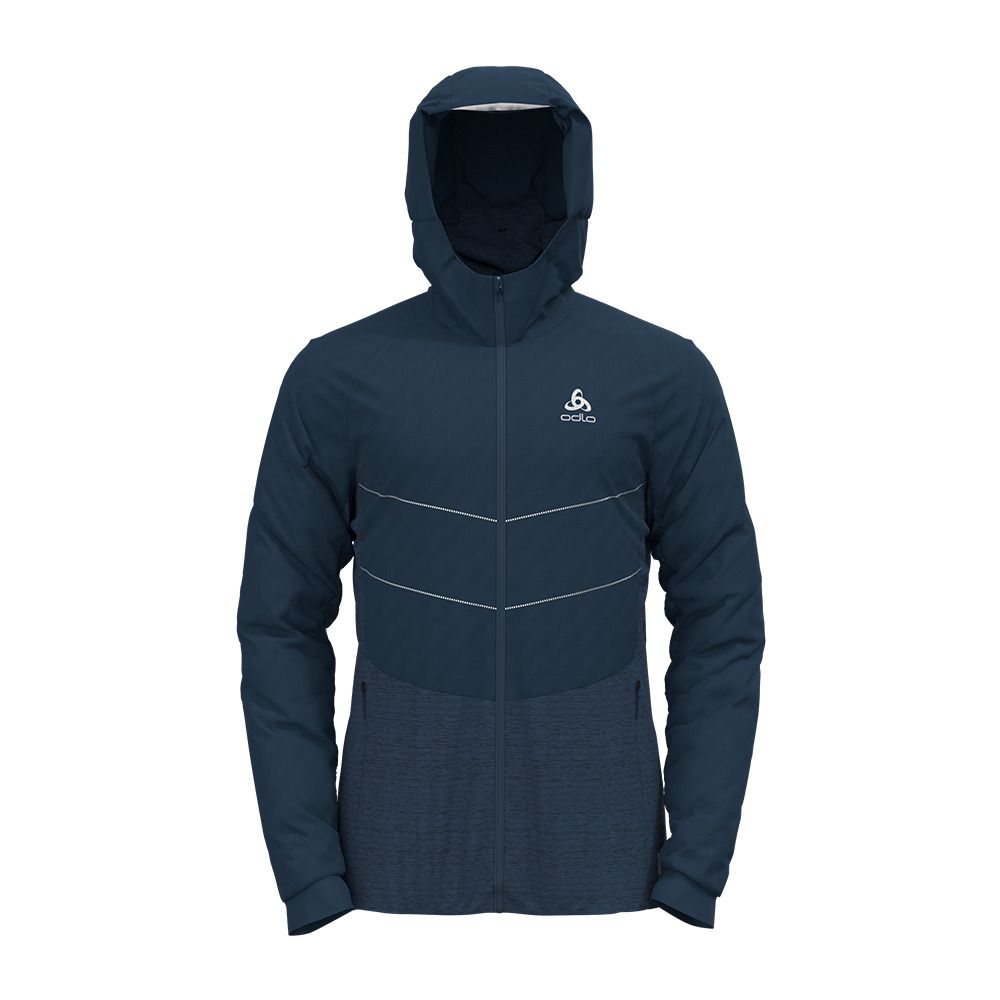 Odlo RUN EASY S-THERMIC - Veste Homme blue wing teal