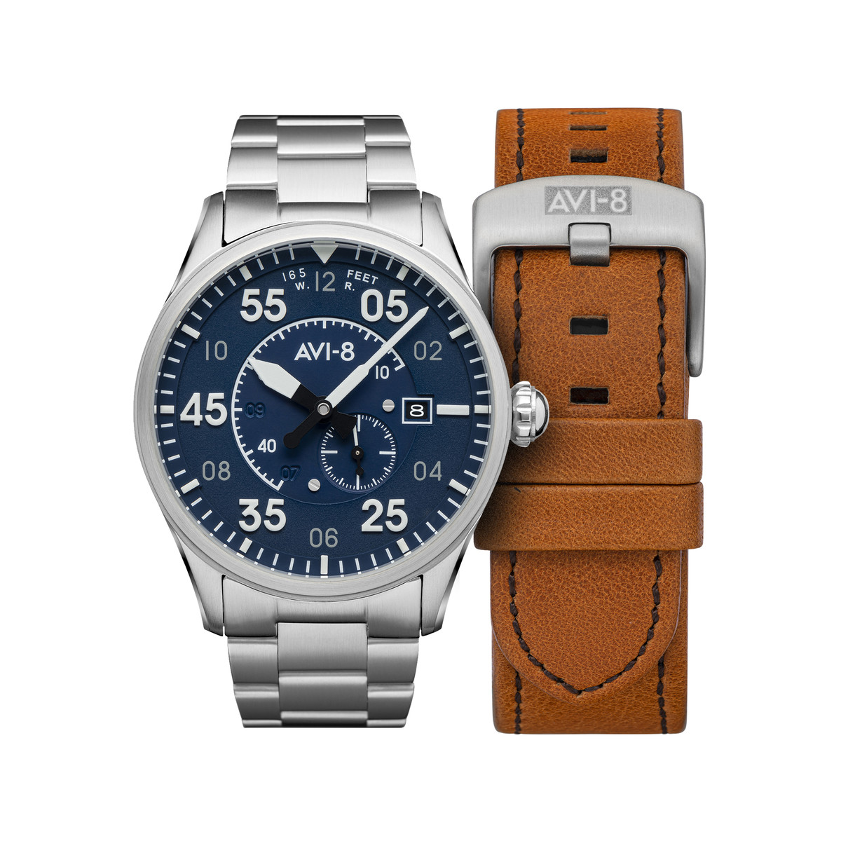 Montre AVI 8 SPITFIRE Bracelet Acier inoxydable