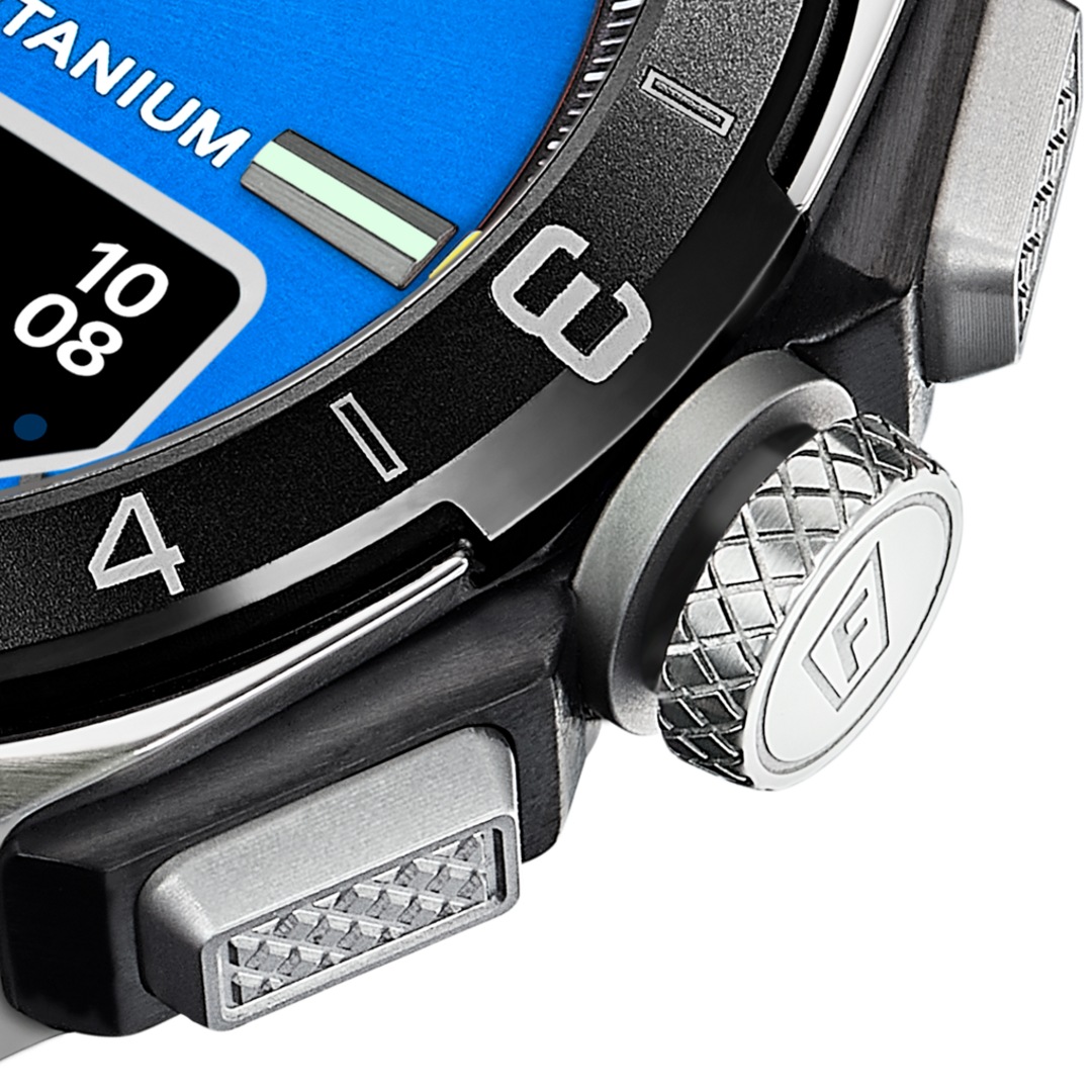 Festina Connected D Titan Blau / Gelb Ø 44 mm