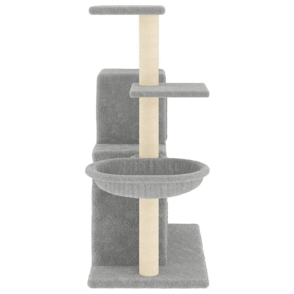 Arbre à chat avec griffoirs en sisal gris clair 83 cm
