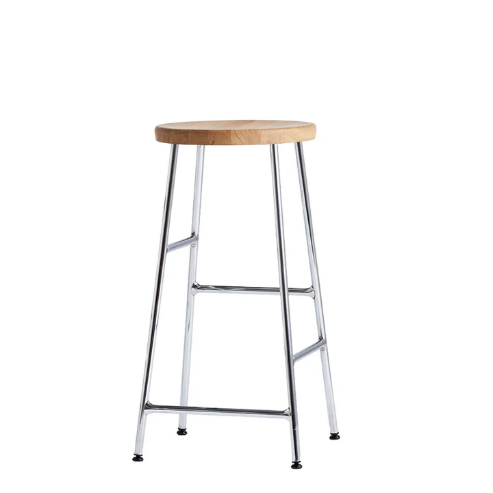 HAY - Cornet Barhocker Low H 65 cm, Eiche geölt / Chrom