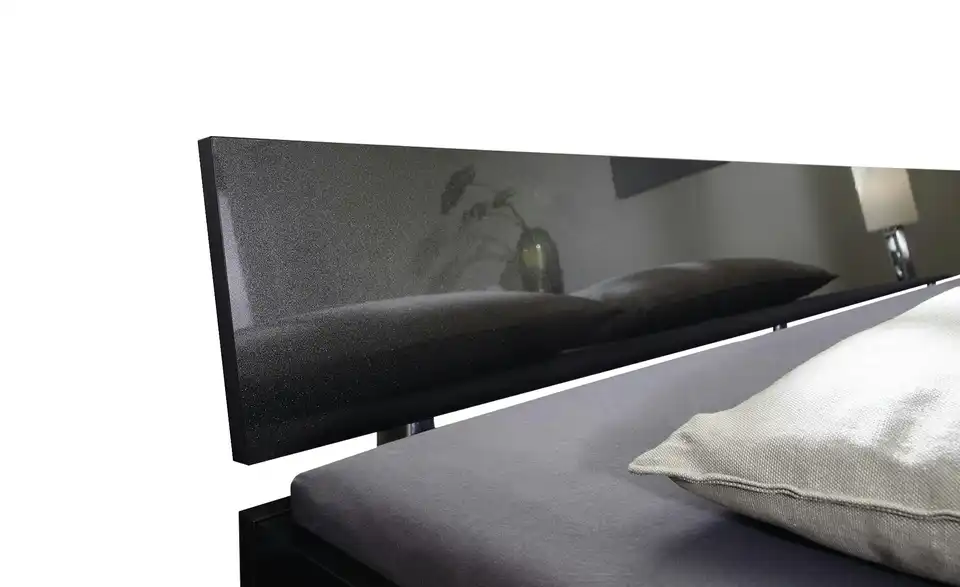 Kopfteil Phoenix Grau, Hochglanz 95 cm