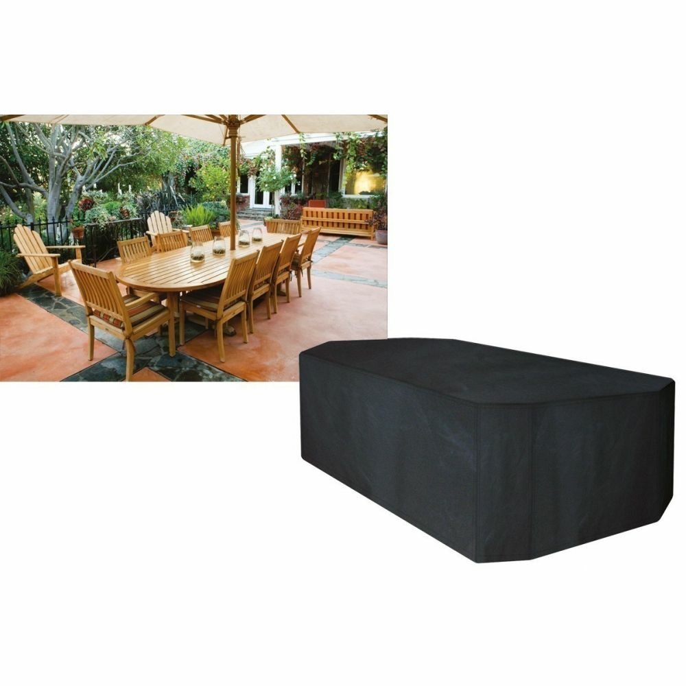 Housse de protection salon de jardin rectangulaire 10 places