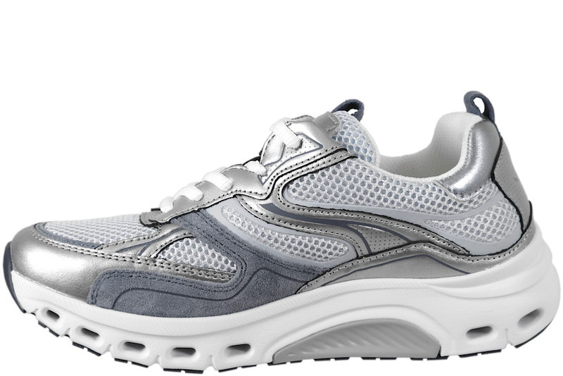 GABOR ROLLING SOFT SNEAKERS I GRÅ SKIND OG TEKSTIL