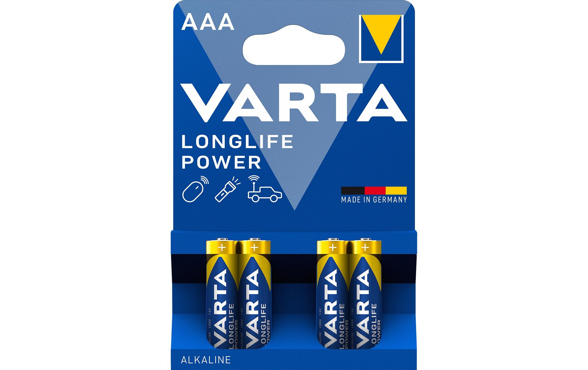 Batterie Longlife Power AAA , 4 StückAlkaline Batterie, 1.5 Volt