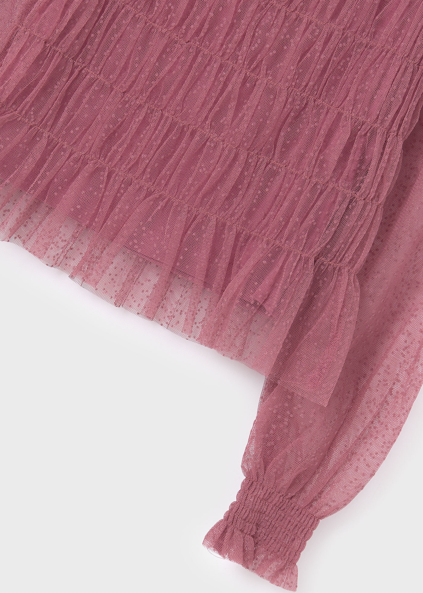 Blusa de tule para meninas