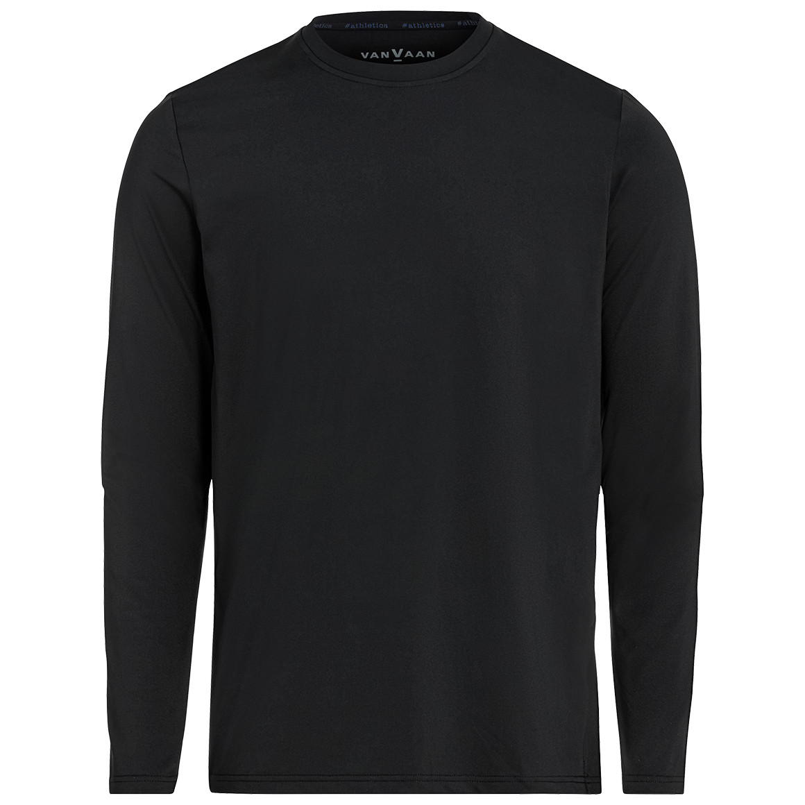 VanVaan Herren Sport-Langarmshirt im Basic-Look schwarz