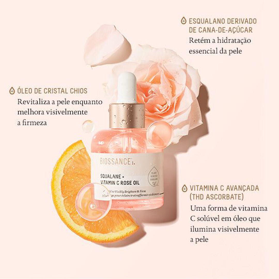 Squalane + Vitamin C Rose Oil Pink - 30ml