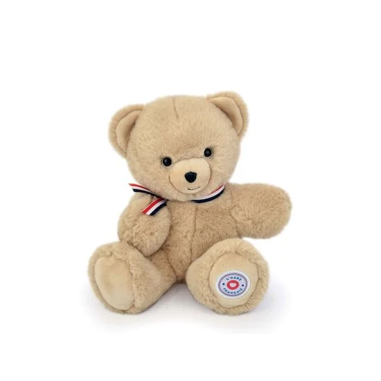 Ours en Peluche Articulé Français   Beige        25 cm   de               L'ours français