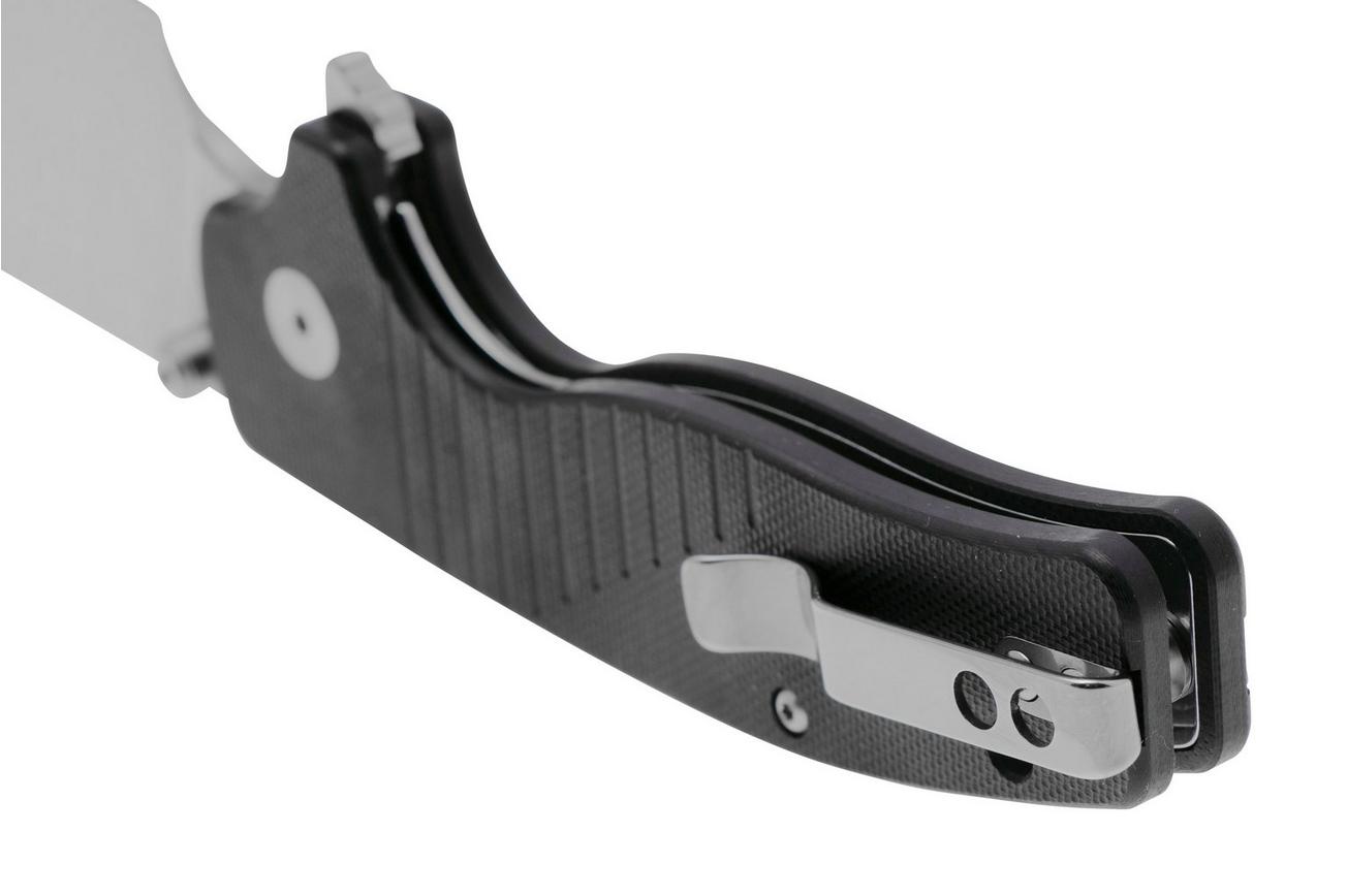 QSP Knife Chefmaster 163-A1, Satin 14C28N, Black G10, zakmes, Keanu Alfaro design