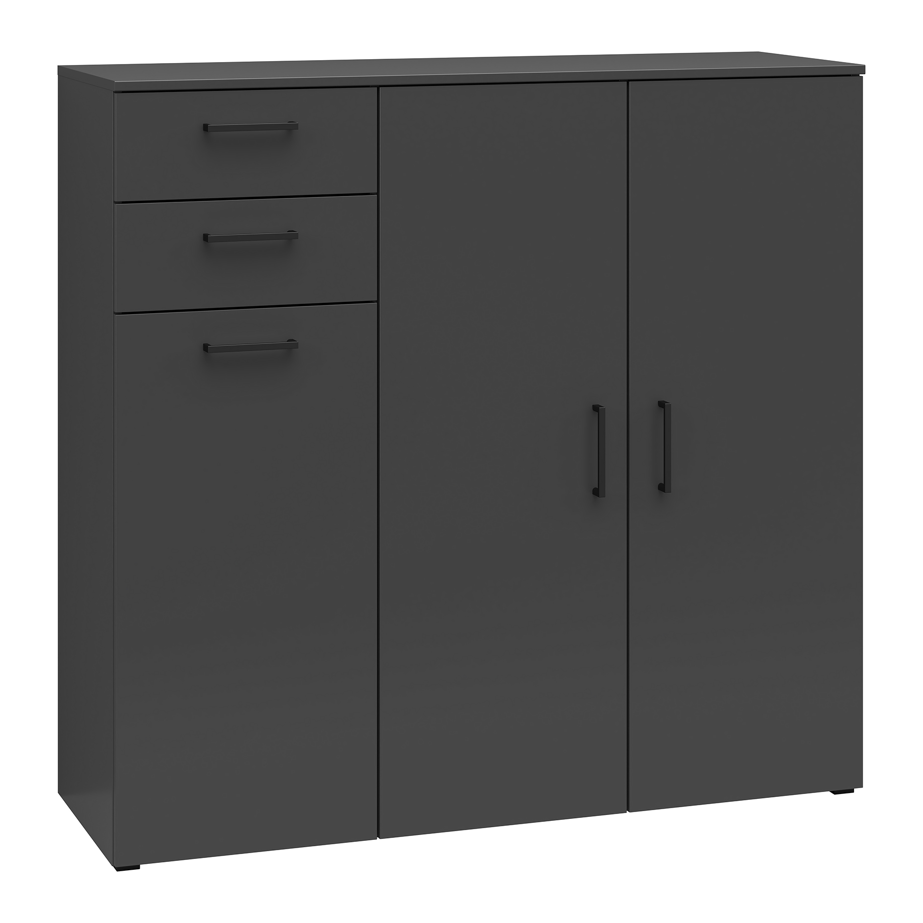 Sideboard - anthrazit - 115 cm hoch