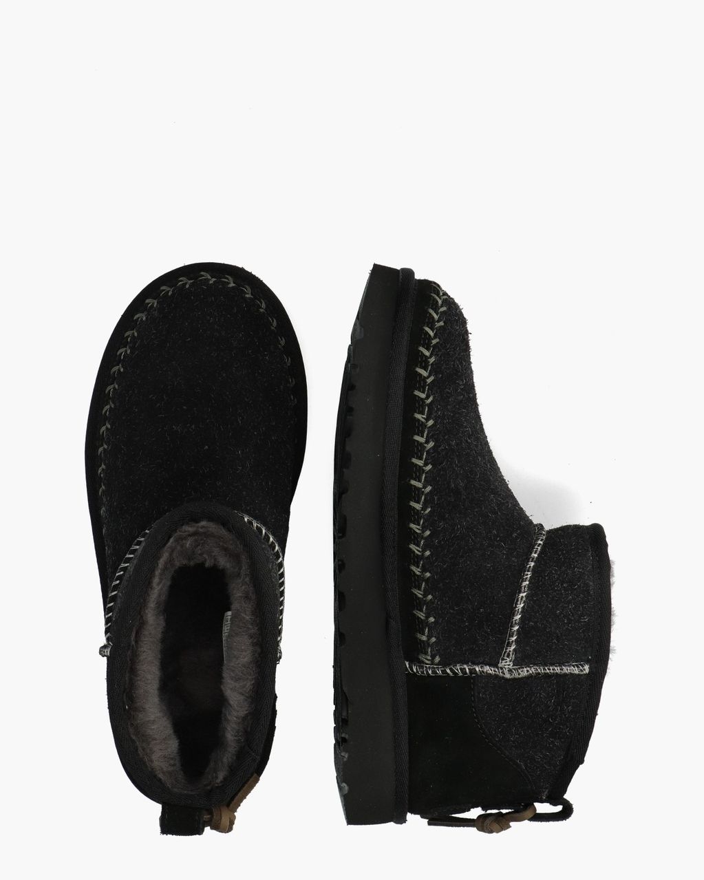 UGG Classic Ultra Mini Biarritz Boot Black Dames Enkelboots